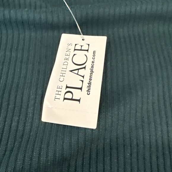 NWT The Children's Place Green Bodice Dress Green/Gray Plaid Skirt XL - Picture 3 of 7